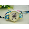 Guten Ruf china taobao bunte elephane Nylon Uhrenarmband Legierung Uhr billig